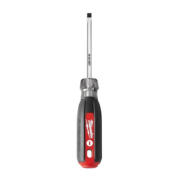 L Slotted Cushion Grip Demolition Screwdriver x 8 in Milwaukee 3//8 in