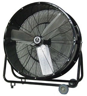TPI CPBS30D COMMERCIAL 30" DIRECT DRIVE BLOWER FAN 1/3 HP 2-SPEED AIR CIRCULATOR PORTABLE & MOBILE WITH SWIVEL BASE