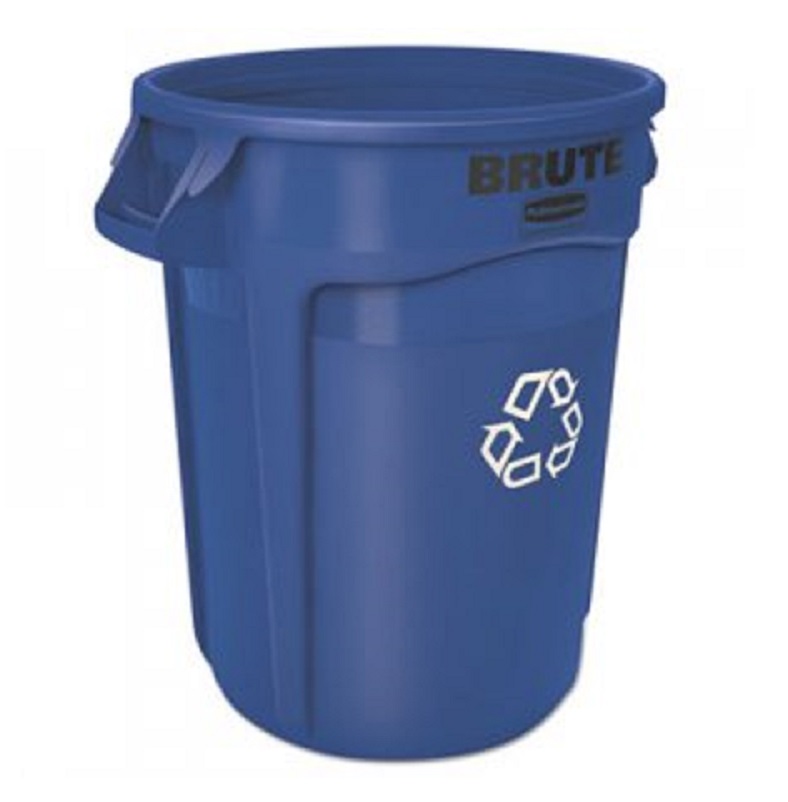 Rubbermaid FG263200GRAY Brute Trash Container 32 Gallon Gray