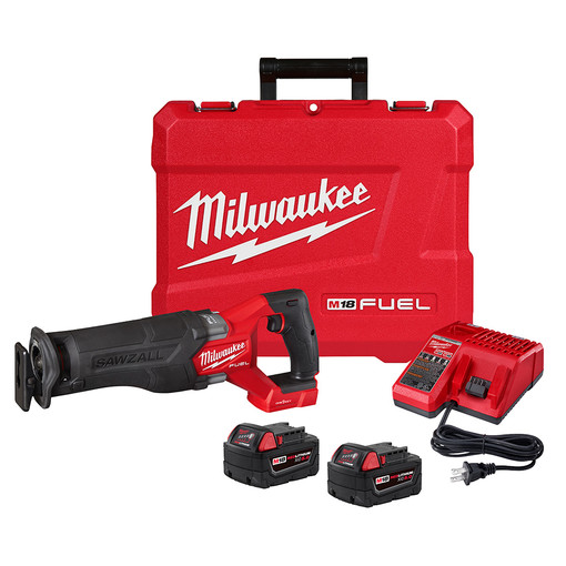 M18 FUEL ONE-KEY 18-Volt Lithium-Ion Brushless Cordless SAWZALL Reciprocating Saw Kit with Two 9.0Ah Batteries