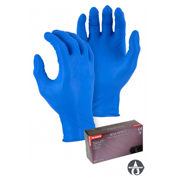 PIP Grippaz 67-246/L Textured Fish Scale Grip Ambidextrous Nitrile Glove,  Black, Large, 50 per Box, Case of 10 Boxes