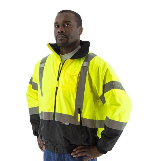 construction bomber jacket