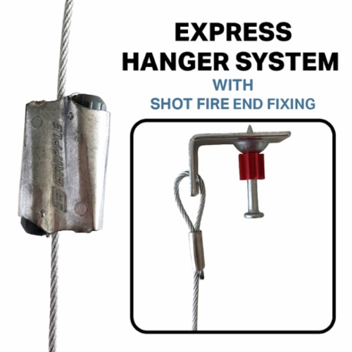 GRIPPLE XP2SF3510FT NO. 2 X 10' HANGER KIT WITH 11/4" SHOT FIRED PIN