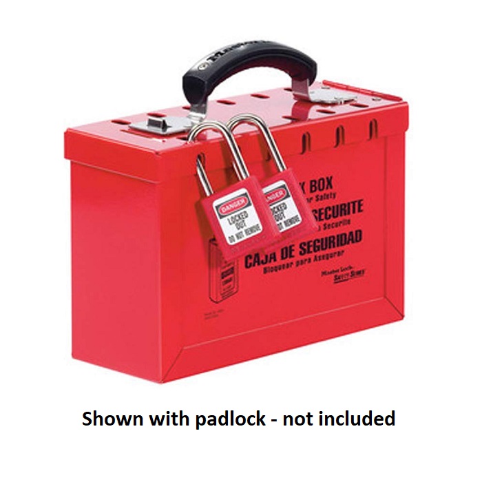 MASTERLOCK 498A LOCKOUT GROUP KEY CAPTURE LOCK BOX RED PORTABLE 12 ...