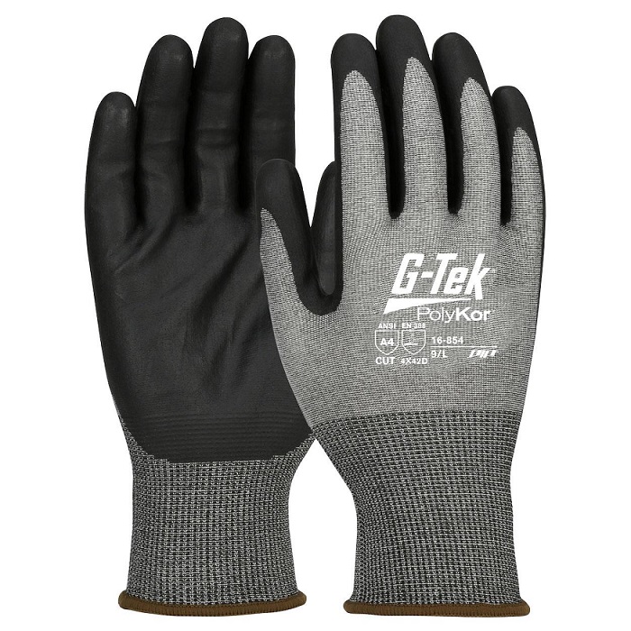 Gloves,Cut Rst,L,12Pr,Gy Gloves,Cut Rst,L,12Pr,Gy