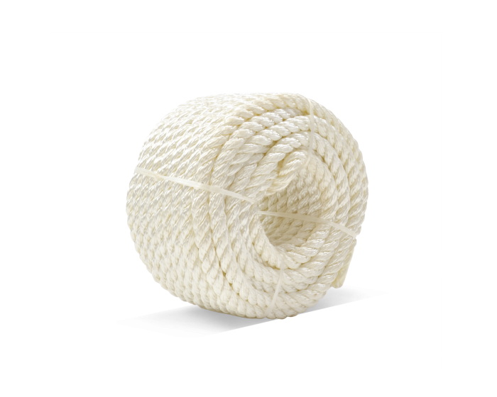 1 Inch X 100 Ft. White 3-Strand Twisted Nylon Rope, From Erin Rope Corp.
