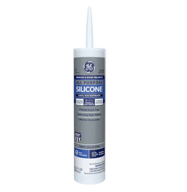 GE 2795576 SEALANT CLEAR SILICONE 1 CAULKING 10.1 OZ. TUBE