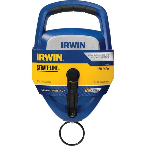 Irwin Tools Strait-Line 1932883 IRWIN Speedline Chalk Reel, Blue