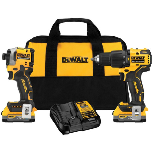 DEWALT 20-Volt MAX XR Hammer Drill and Atomic Impact Driver 2-Tool Cordless Combo Kit and 3-1/4