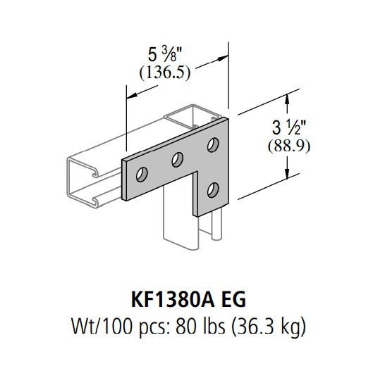 KOREFIT KF1380A-EG SILVER EG FLAT 4-HOLE 