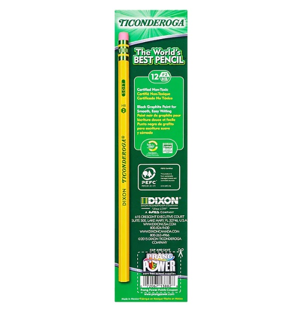 DIXON 13882 WRITING PENCIL #2 LEAD 1 DOZEN [464-13882] [12PK] [120PKS ...