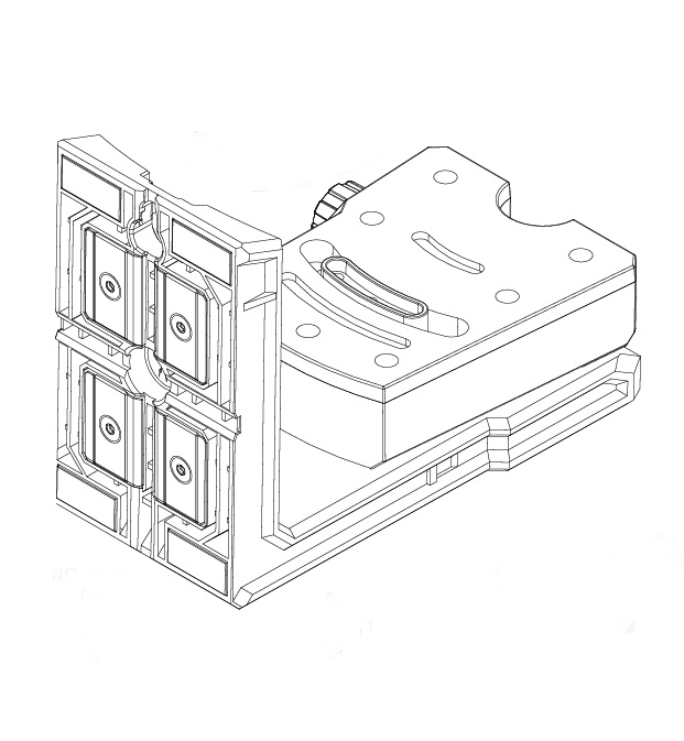 MILWAUKEE 31-10-0101 PART M12 CROSS & POINT 12V LASER MOUNT ASSEMBLY ...